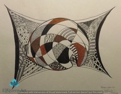 Cowrie Shell Drawing - image1